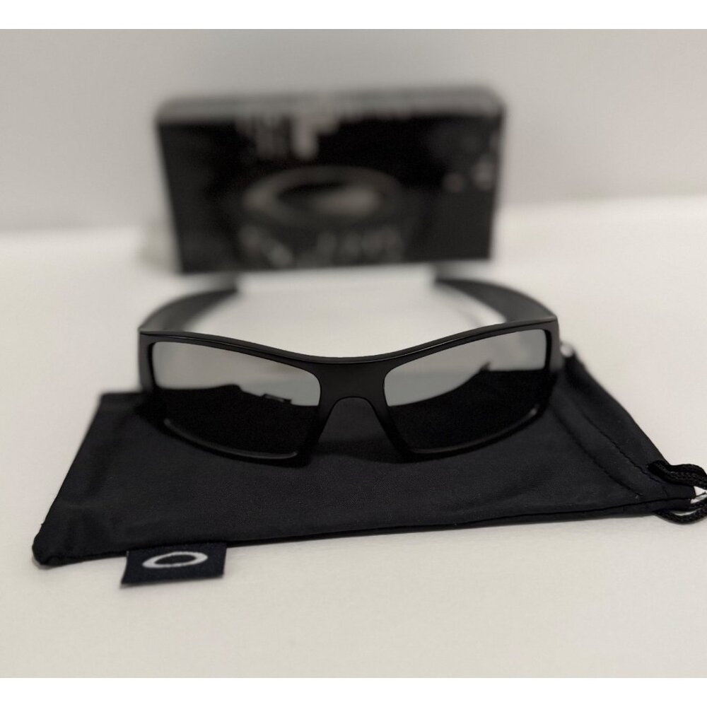 Oakley GASCAN Black Matte Frame OO9014 Chrome Iridium Lenses - Picture 5 of 7